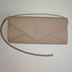 Dorothy Perkins Nude Color Clutch Chain Purse